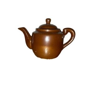 Arthur Wood Vintage Brown Ceramic Teapot Decorative Traditional small chip